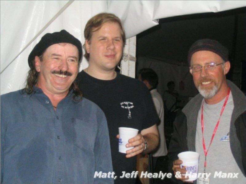 Matt, Jeff Healye & Harry Manx