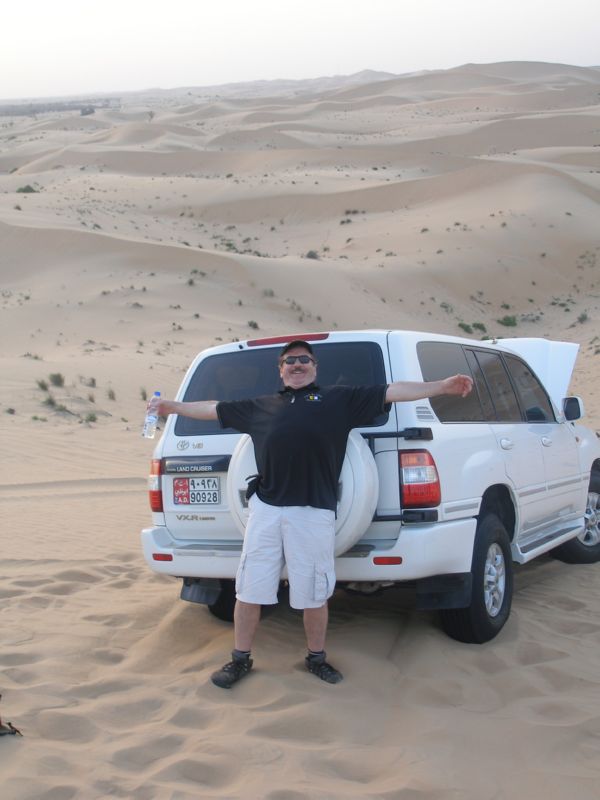 Having fun in the desert