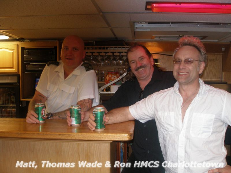 Matt, Thomas Wade & Ron HMCS Charlottetown