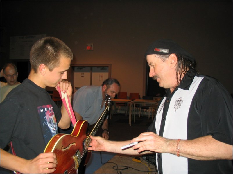 Matt & fan, Osprey Theatre